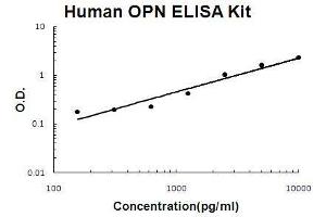 Human OPN PicoKine ELISA Kit standard curve