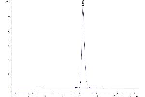 Size-exclusion chromatography-High Pressure Liquid Chromatography (SEC-HPLC) image for Beta-secretase 1 (BACE1) (AA 22-457) protein (His tag) (ABIN7273904)
