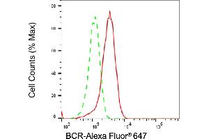 Flow cytometric analysis of BCR expression in HepG2 cells using BCR antibody (ABIN7797789), 1:2,000). (Rekombinanter BCR Antikörper)