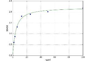 A typical standard curve (GAD ELISA Kit)