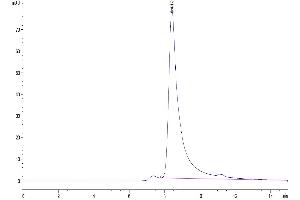 Size-exclusion chromatography-High Pressure Liquid Chromatography (SEC-HPLC) image for Fibroblast Activation Protein, alpha (FAP) (AA 26-760) protein (His tag) (ABIN7274581)