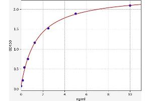 Typical standard curve (TRPM7 ELISA Kit)