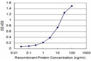 Detection limit for recombinant GST tagged IL6ST is approximately 0. (CD130/gp130 Antikörper  (AA 23-122))