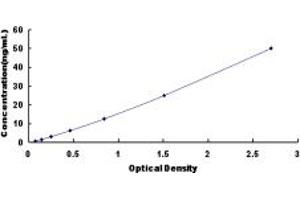 Typical standard curve (CA4 ELISA Kit)