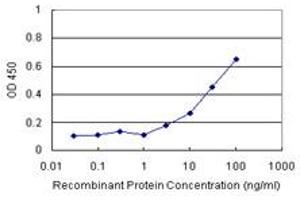 Sandwich ELISA detection sensitivity ranging from 3 ng/mL to 100 ng/mL. (TOM1 (Human) Matched Antibody Pair)