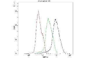 Flow Cytometry analysis of MCF-7 cells using anti-BIK antibody (ABIN3043509). (BIK Antikörper  (AA 1-123))