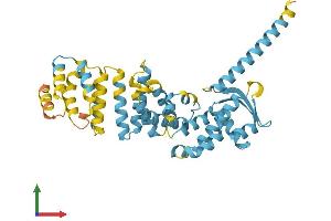 AlphaFold protein structure predicition of Human Recombinant PSMD13 Protein, UniprotID Q9UNM6