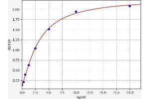 Typical standard curve (FLT3 ELISA Kit)