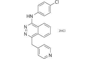 Chemical structure of Vatalanib Dihydrochloride , a VEGFRK inhibitor.