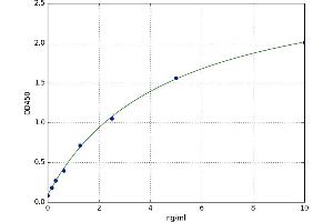 A typical standard curve (CCR1 ELISA Kit)