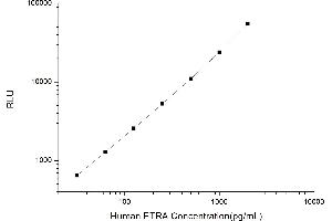 Typical standard curve (Endothelin-1 Receptor CLIA Kit)