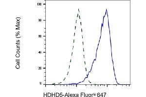Validation of HDHD5 knockdown using flow cytometry. (Rekombinanter Haloacid Dehalogenase-Like Hydrolase Domain-Containing 5 (HDHD5) Antikörper)