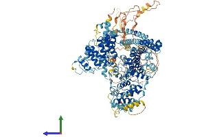 AlphaFold protein structure predicition of Human Recombinant TTC17 Protein, UniprotID Q96AE7