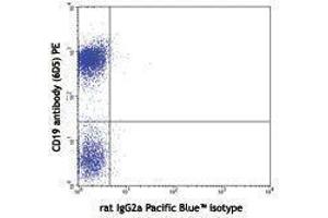 Flow Cytometry (FACS) image for Rat anti-Mouse IgD antibody (Pacific Blue) (ABIN2667177) (Ratte anti-Maus IgD Antikörper (Pacific Blue))