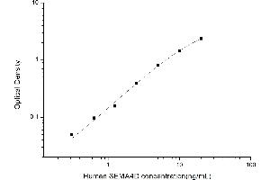 Typical standard curve (SEMA4D/CD100 ELISA Kit)