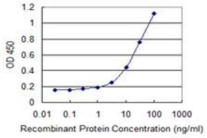 Detection limit for recombinant GST tagged NOVA1 is 1 ng/ml as a capture antibody.