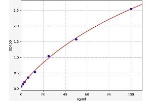 Typical standard curve (SERPINB2 ELISA Kit)