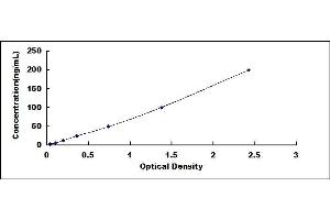 Typical standard curve (EGFR ELISA Kit)