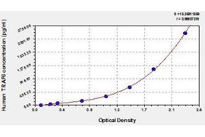 Typical standard curve (TRAF6 ELISA Kit)