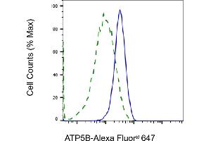 Validation of ATP5B knockdown using flow cytometry.