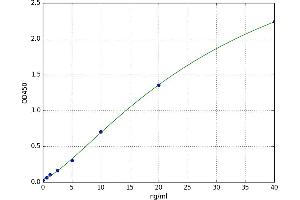 A typical standard curve
