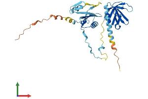 AlphaFold protein structure predicition of Human Recombinant DAPP1 Protein, UniprotID Q9UN19 (DAPP1 Protein (AA 1-280) (His tag))