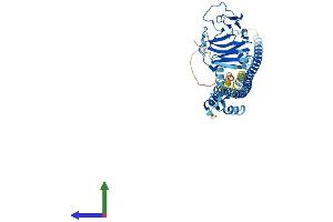 AlphaFold protein structure predicition of Mouse Recombinant Triml1 Protein, UniprotID Q8BVP1 (TRIML1 Protein (AA 1-470) (His tag))