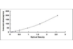 Typical standard curve