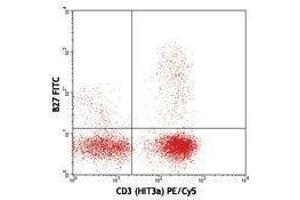 Flow Cytometry (FACS) image for anti-Interferon gamma (IFNG) antibody (FITC) (ABIN2661931) (Interferon gamma Antikörper  (FITC))