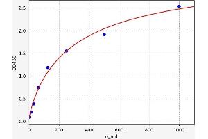 Typical standard curve (IFNa14 ELISA Kit)