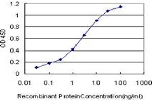 Detection limit for recombinant GST tagged PDE10A is approximately 0. (PDE10A Antikörper  (AA 242-333))