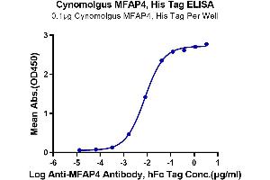 ELISA image for Microfibrillar-Associated Protein 4 (MFAP4) (AA 60-293) protein (His tag) (ABIN7275229)
