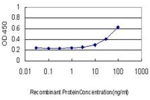 Detection limit for recombinant GST tagged PDK1 is approximately 3ng/ml as a capture antibody. (PDPK1 Antikörper  (AA 203-302))