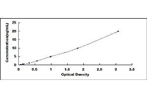 Typical standard curve (FLASH ELISA Kit)