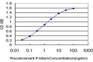 Detection limit for recombinant GST tagged FADD is approximately 0. (FADD Antikörper  (AA 109-208))