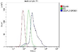 Flow Cytometry analysis of mouse spleen cells using anti-SELPLG antibody (ABIN7600337).