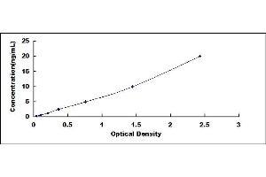 Typical standard curve (CAPN1 ELISA Kit)