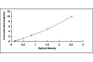 Typical standard curve (MDM2 ELISA Kit)