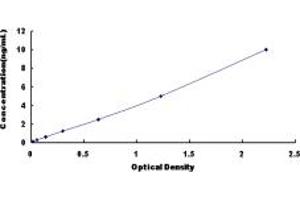 Typical standard curve (GPC2 ELISA Kit)