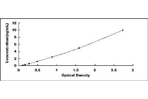 Typical standard curve (IGFBP5 ELISA Kit)