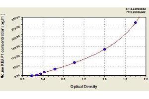 Typical standard curve (KEAP1 ELISA Kit)