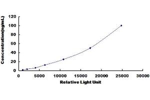Typical standard curve (Granulin CLIA Kit)