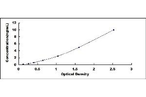 Typical standard curve (Claudin 4 ELISA Kit)