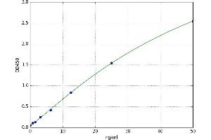 A typical standard curve (CAMKK2 ELISA Kit)