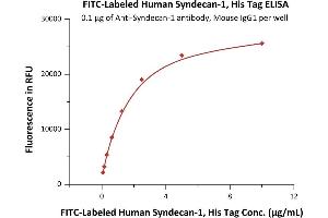 ELISA image for Syndecan 1 (SDC1) (AA 23-254) (Active) protein (His tag,FITC) (ABIN6973276)