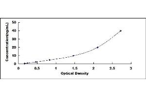 Typical standard curve (RBP4 ELISA Kit)