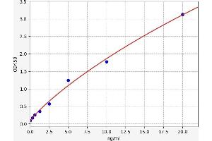 Typical standard curve (Glutathione Peroxidase 1 ELISA Kit)