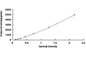 Typical standard curve