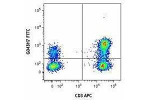 Flow Cytometry (FACS) image for anti-Chemokine (C-C Motif) Receptor 7 (CCR7) antibody (FITC) (ABIN2661556) (CCR7 Antikörper  (FITC))