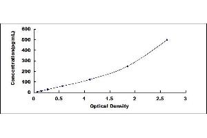 Typical standard curve (IL-10 ELISA Kit)